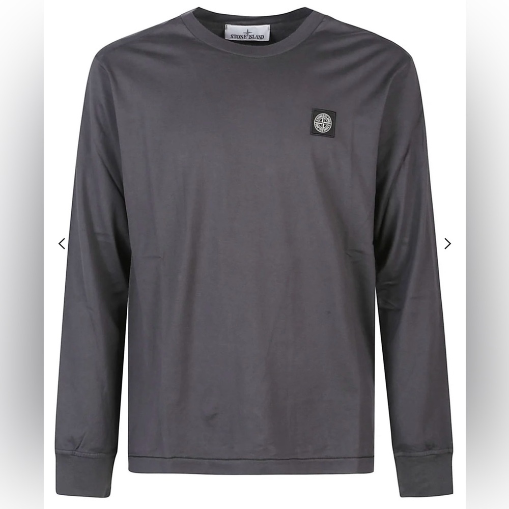 Stone Island Long Sleeved Compass Patch T-Shirt